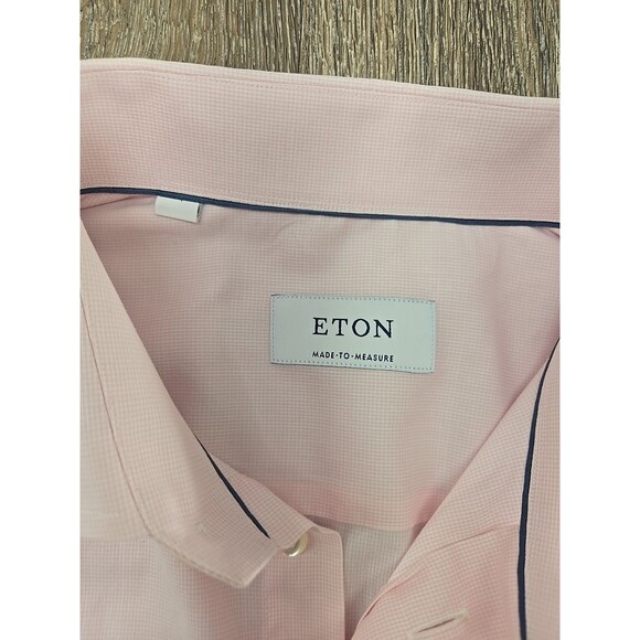 ETON Men's Contemporary Button Down Pink Shirt (44) (17 1/4) Made to Measure - Picture 5 of 6